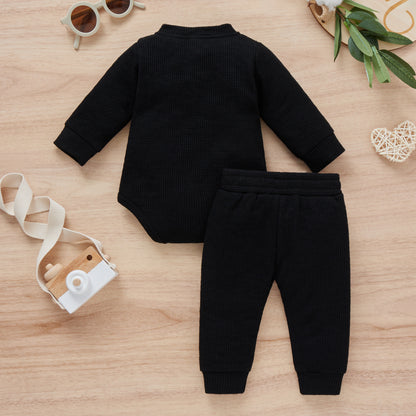 Cotton Romper Trousers Two-piece Set