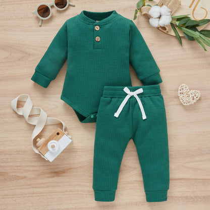 Cotton Romper Trousers Two-piece Set