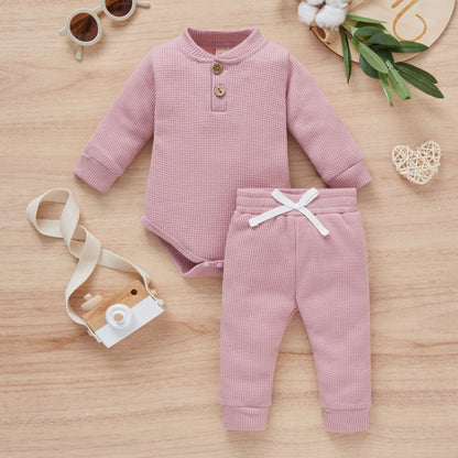 Cotton Romper Trousers Two-piece Set