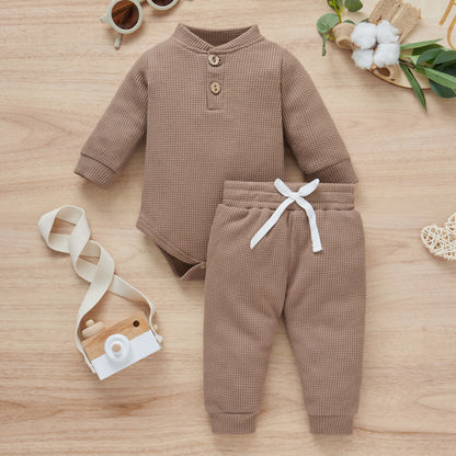 Cotton Romper Trousers Two-piece Set