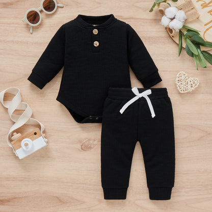 Cotton Romper Trousers Two-piece Set