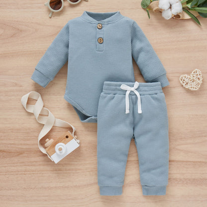 Cotton Romper Trousers Two-piece Set