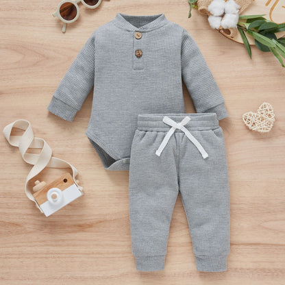 Cotton Romper Trousers Two-piece Set