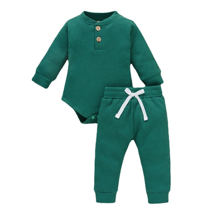 Cotton Romper Trousers Two-piece Set