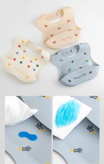 Waterproof Silicone Baby Bibs