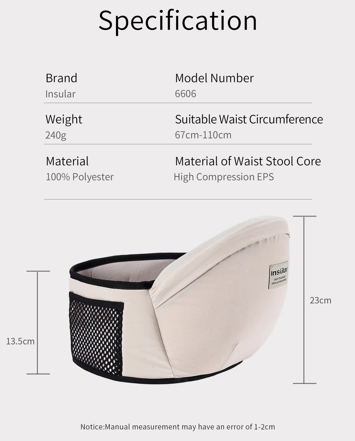 Baby Hip Seat Carrier Belt