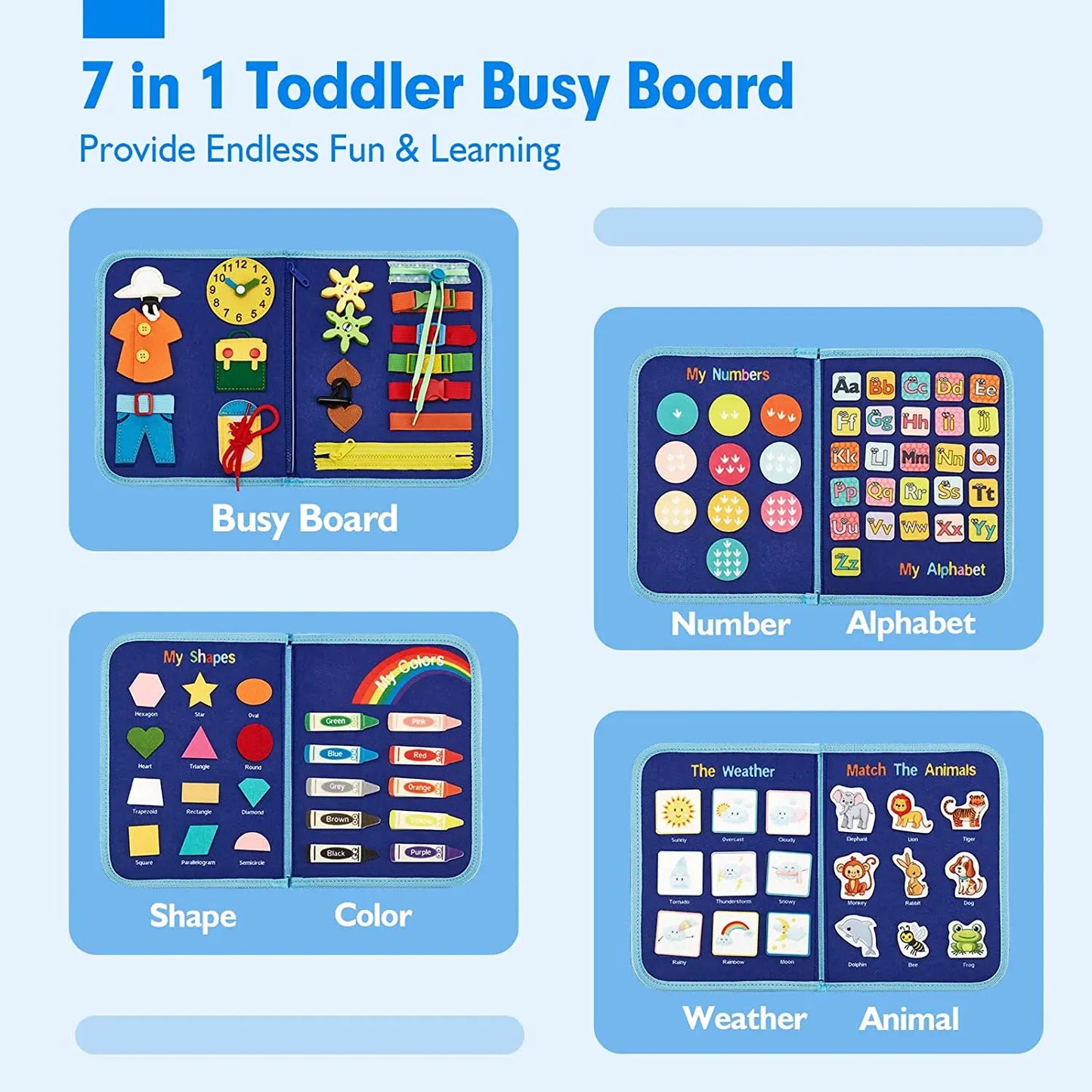 Montessori Busy Board Toy