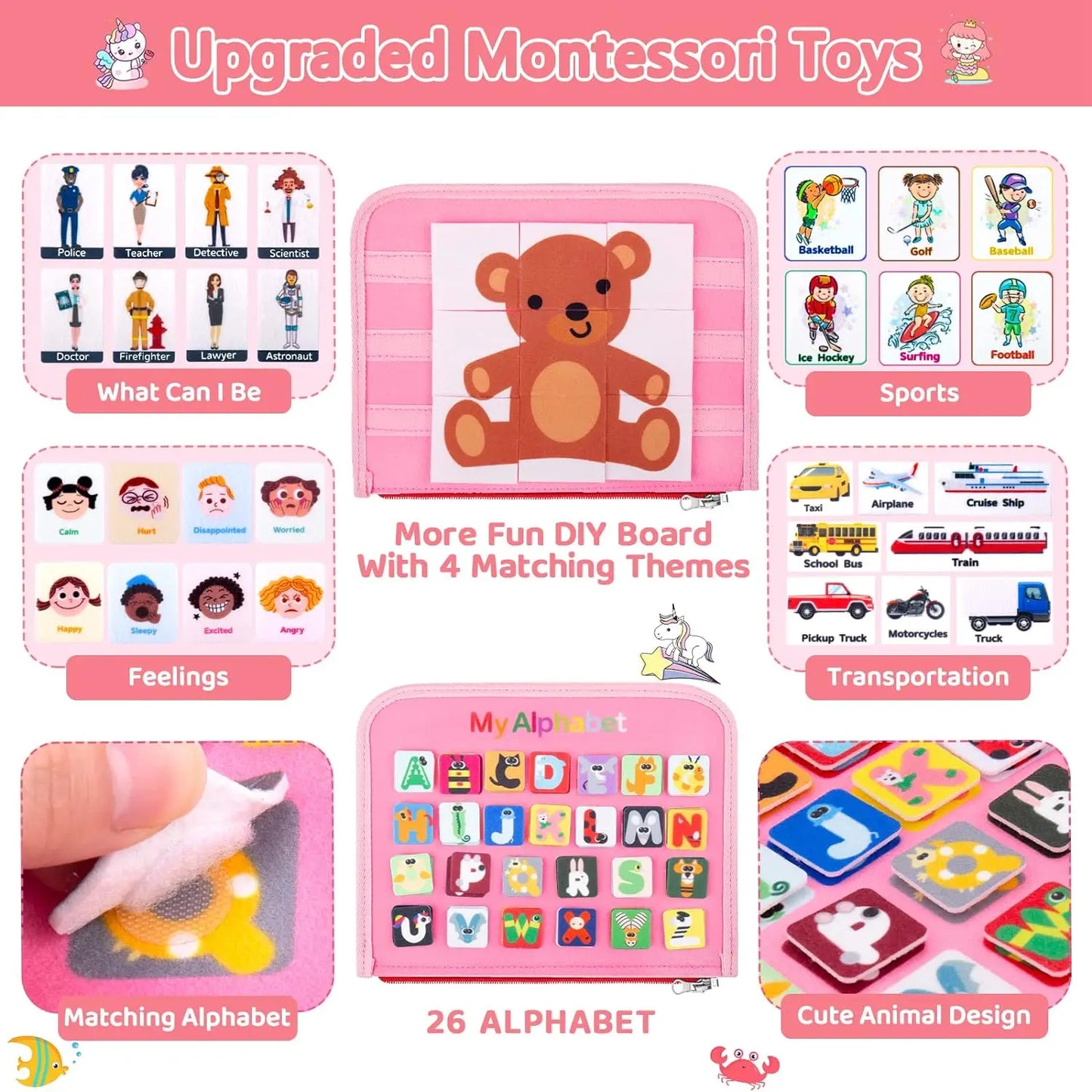 Montessori Busy Board Toy