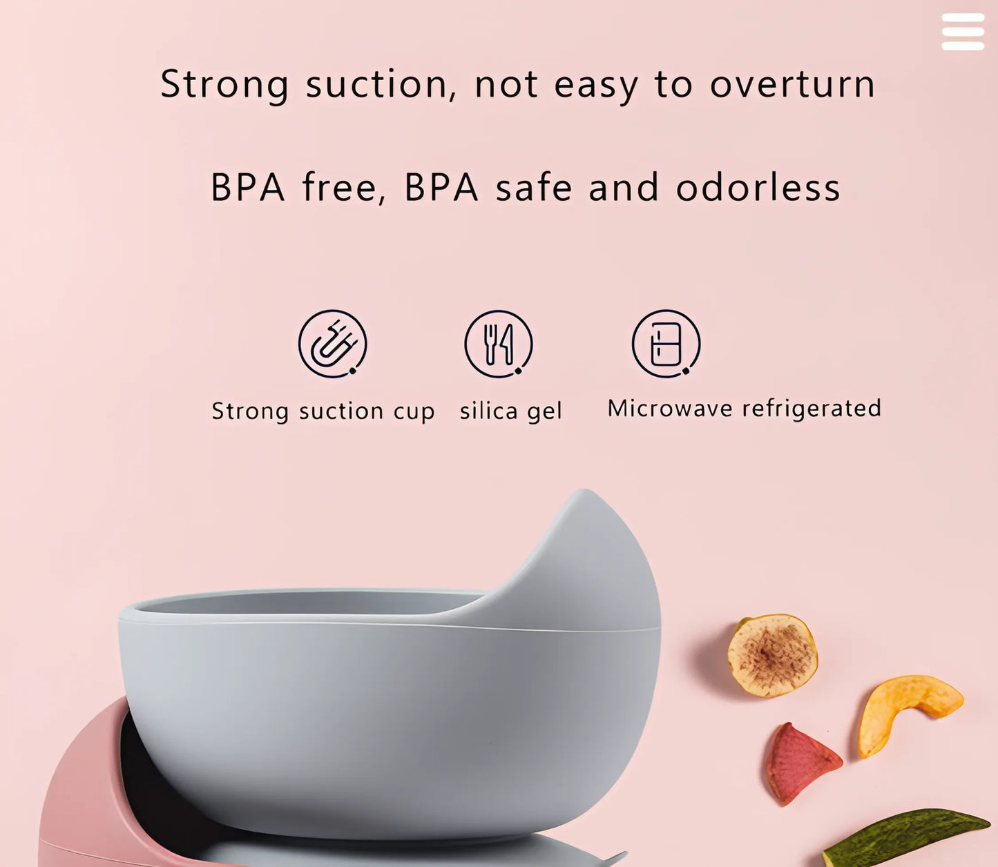 Silicone Suction Baby Bowl