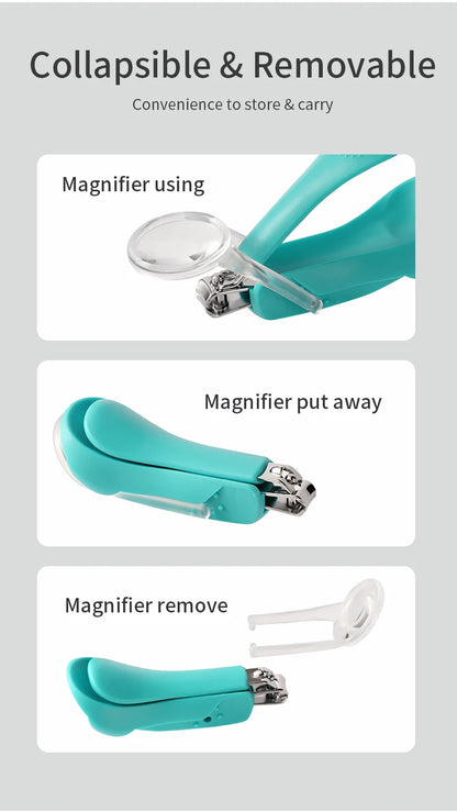 Baby Nail Clipper with Magnifier Glass