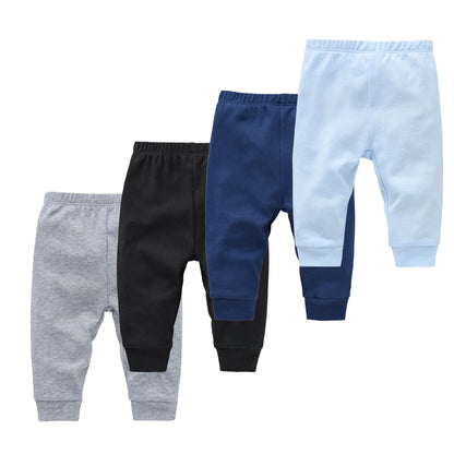 0-12M Cotton Long Trousers For Girls Boys Spring Autumn - Snugglenest Baby