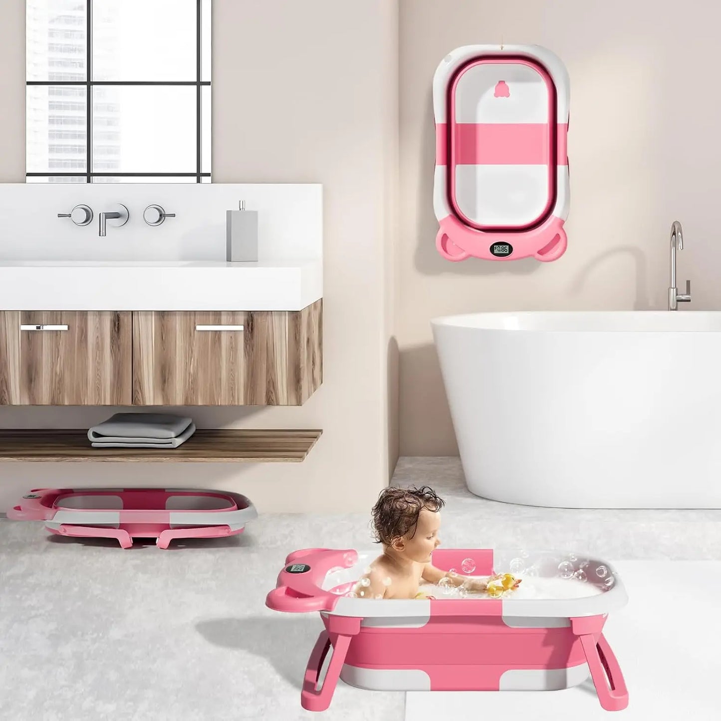 Portable Collapsible Baby Bathtub