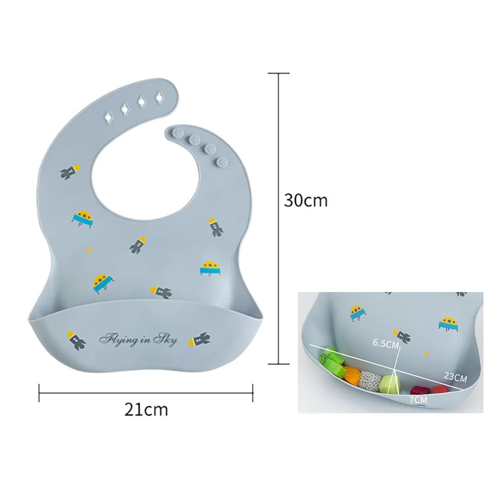 Waterproof Silicone Baby Bibs